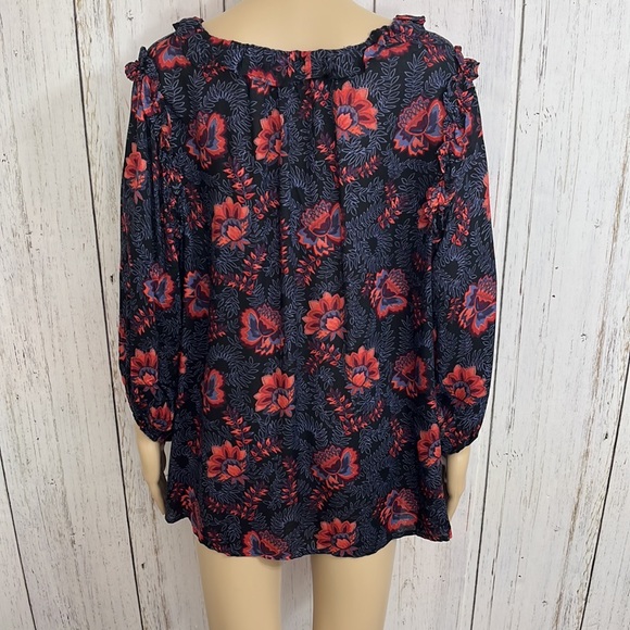 NWT Jessica Simpson Lucia Lace Up Blouse - Picture 8 of 13